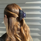 ZARIA Hair Clip - Navy