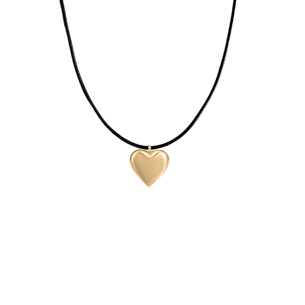 Evie heart necklace - gold